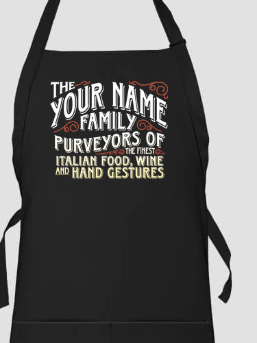 Italian Hand Gestures : Printed Aprons
