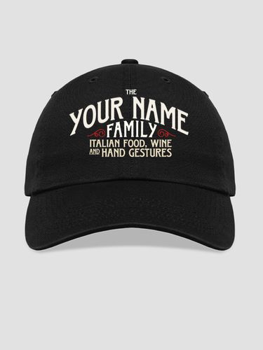 Italian Hand Gestures : Embroidered Baseball Hats