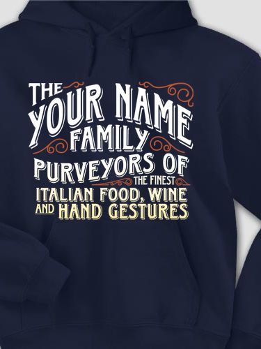 Italian Hand Gestures : Printed Hoodies