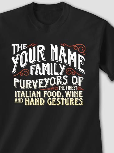Italian Hand Gestures : Printed T-Shirts