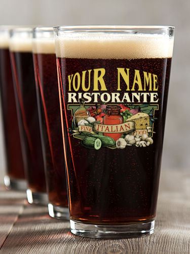 Ristorante : Pint Glasses - Color Printed