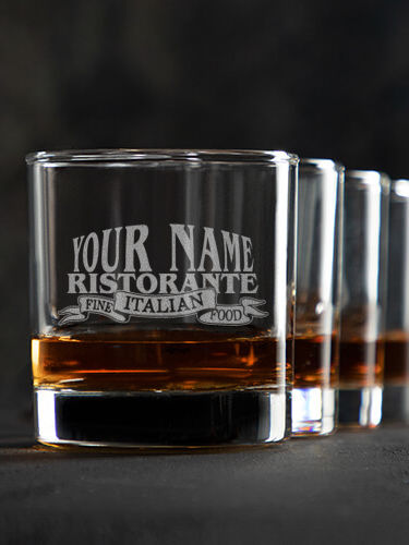 Ristorante : Rocks Glasses - Engraved