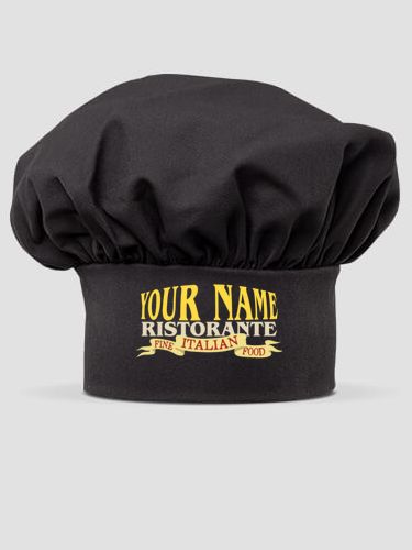 Ristorante : Embroidered Chef Hat