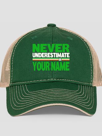 Never Underestimate Irish : Embroidered Trucker Hats