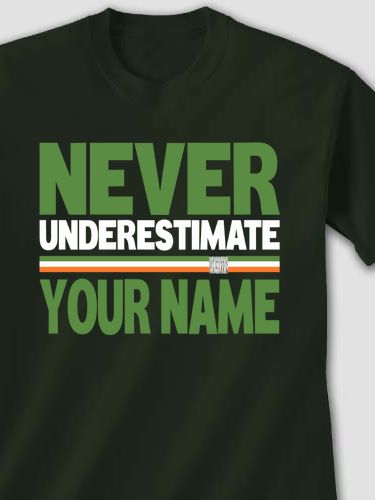 Never Underestimate Irish : Printed T-Shirts