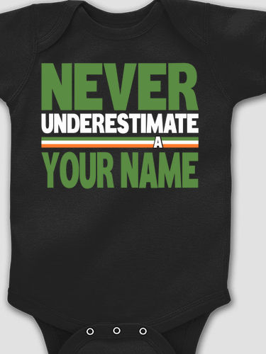 Never Underestimate Irish : Printed Baby Bodysuits