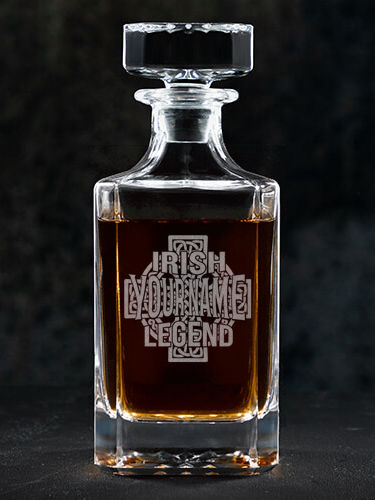 Irish Legend : Whiskey Decanter - Engraved