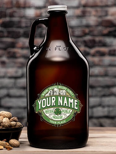 Irish Public House : Beer Growlers - Color Printed