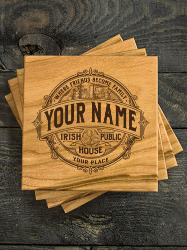 Irish Public House : Coasters - Engraved