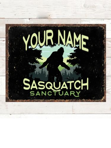 Sasquatch Sanctuary : Tin Signs