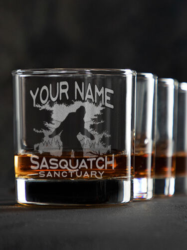 Sasquatch Sanctuary : Rocks Glasses - Engraved