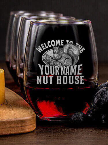 Nut House : Cheese Board Wine Glass Gift Sets - Engraved