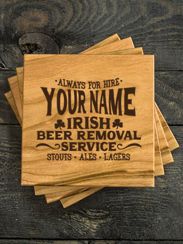 Irish Beer Removal Service : Coasters - Engraved