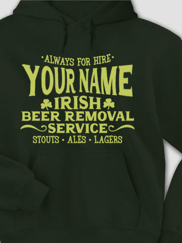 Irish Beer Removal Service : Printed Hoodies