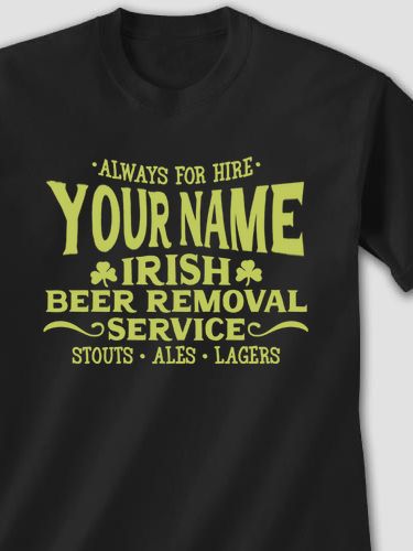 Irish Beer Removal Service : Printed T-Shirts