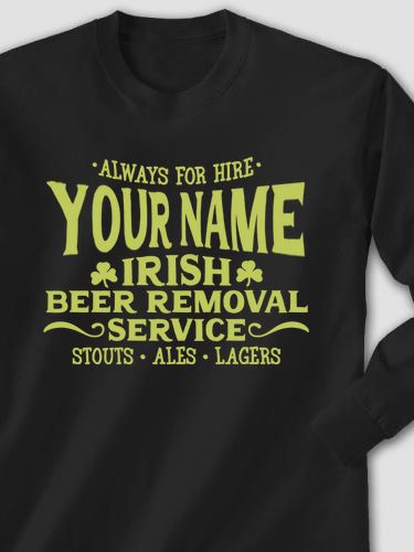 Irish Beer Removal Service : Printed Long Sleeves