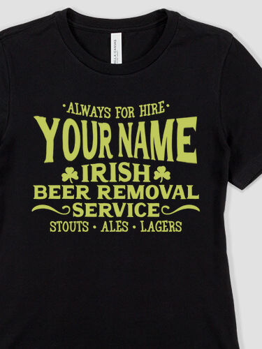 Irish Beer Removal Service : Premium Ladies T-Shirts