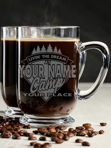 Livin' The Dream Camp : Coffee Mugs - Engraved