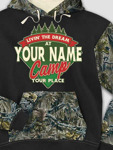 Livin' The Dream Camp : Printed 2-Tone Camo Hoodies