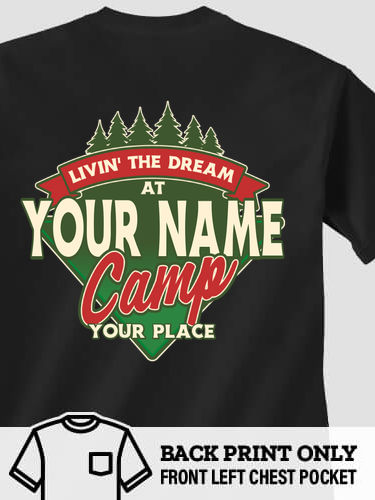 Livin' The Dream Camp : Printed Pocket T-Shirts
