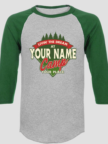 Livin' The Dream Camp : Printed Raglan Shirts