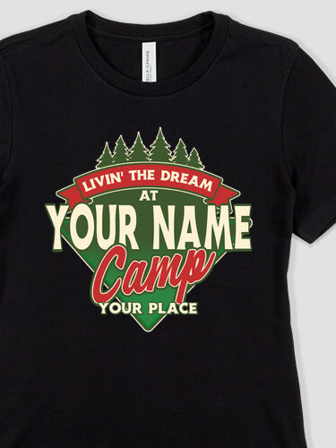 Livin' The Dream Camp : Premium Ladies T-Shirts