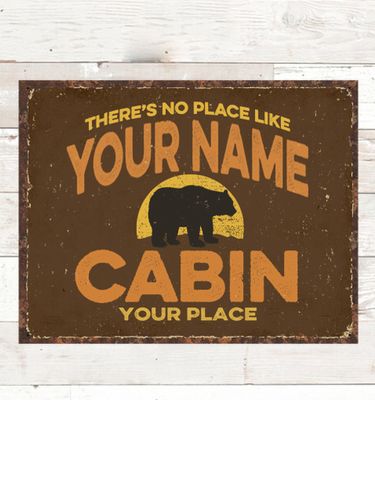 Rustic Cabin : Tin Signs