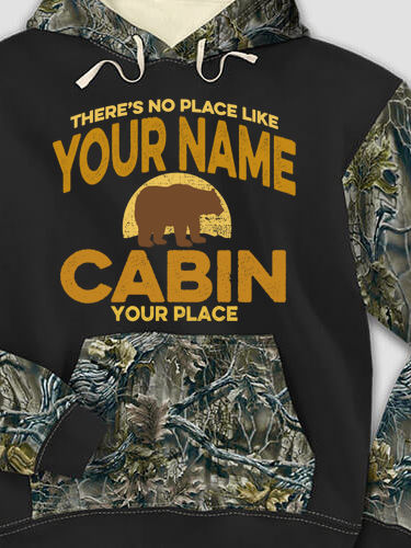 Rustic Cabin : Printed 2-Tone Camo Hoodies