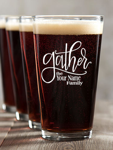 Gather : Pint Glasses - Color Printed