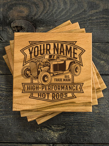 High-Performance Hot Rods : Coasters - Engraved
