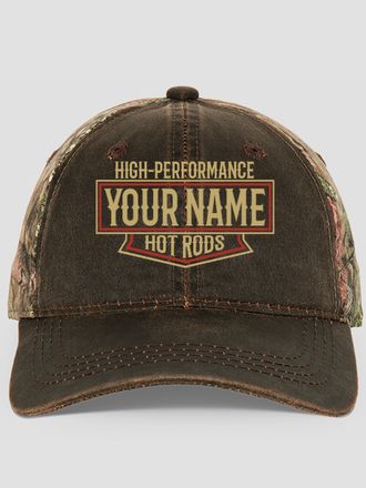 High-Performance Hot Rods : Embroidered 2-Tone Camo Hats