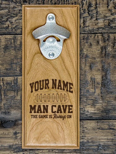 Football Man Cave : Bottle Openers - Engraved