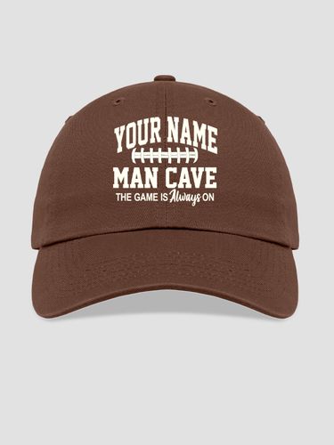 Football Man Cave : Embroidered Baseball Hats