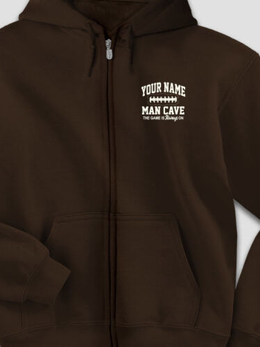 Football Man Cave : Embroidered Zip Hoodies