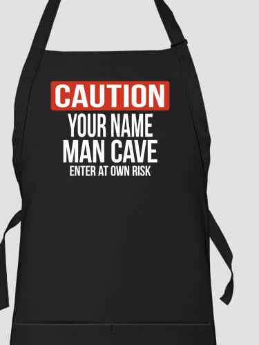Caution Man Cave : Printed Aprons