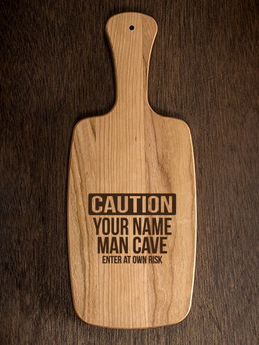 Caution Man Cave : Cheese Boards - Engraved