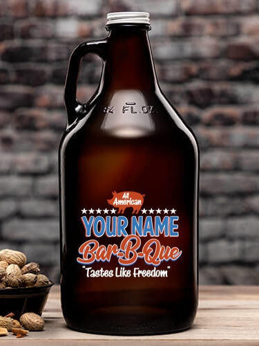 All American BBQ : Beer Growlers - Color Printed