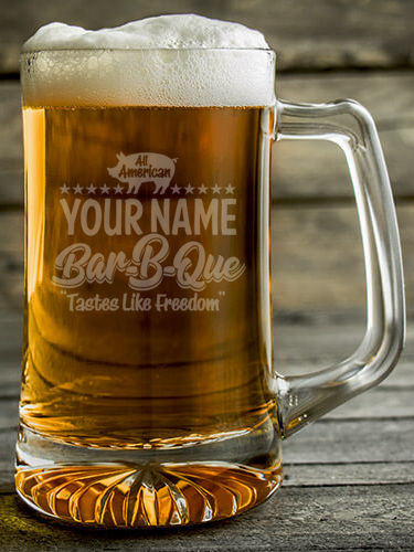 All American BBQ : Beer Mugs - Engraved