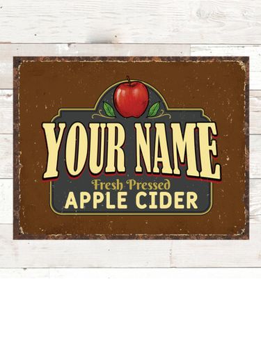 Apple Cider : Tin Signs