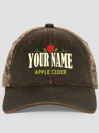 Apple Cider : Embroidered 2-Tone Camo Hats