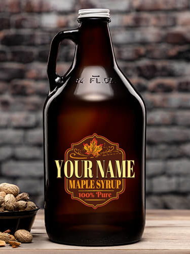 Maple Syrup : Beer Growlers - Color Printed