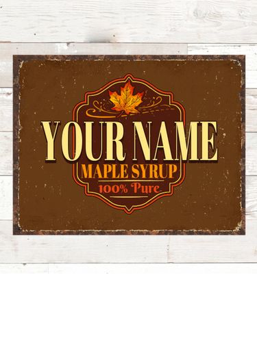 Maple Syrup : Tin Signs