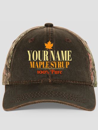 Maple Syrup : Embroidered 2-Tone Camo Hats