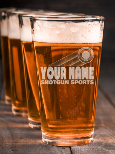 Shotgun Sports : Pint Glasses - Engraved