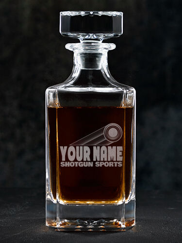 Shotgun Sports : Whiskey Decanter - Engraved