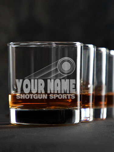 Shotgun Sports : Rocks Glasses - Engraved