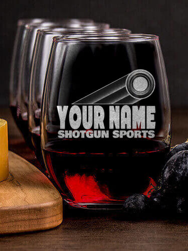 Shotgun Sports : Cheese Board Wine Glass Gift Sets - Engraved