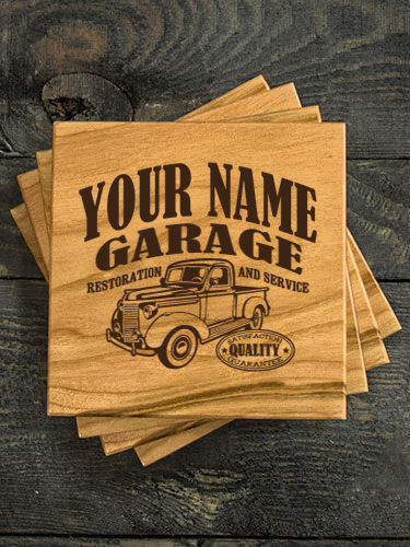 Classic Garage : Coasters - Engraved