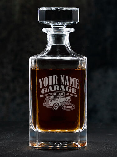 Classic Garage : Whiskey Decanter - Engraved