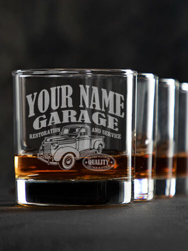 Classic Garage : Rocks Glasses - Engraved